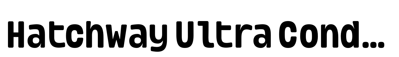 Hatchway Ultra Condensed Semi Bold